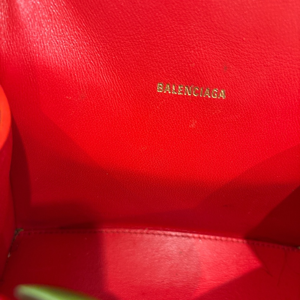 Red balenciaga bag